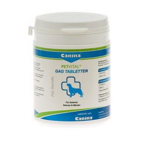Вітаміни Canina PETVITAL GAG з глюкозаміном для покращення стану зв'язок у собак 180 табл