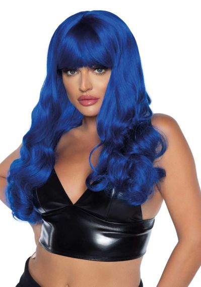Хвиляста перука Leg Avenue Misfit Long Wavy Wig Blue, довга, реалістичний вигляд, 61 см Sex Aura