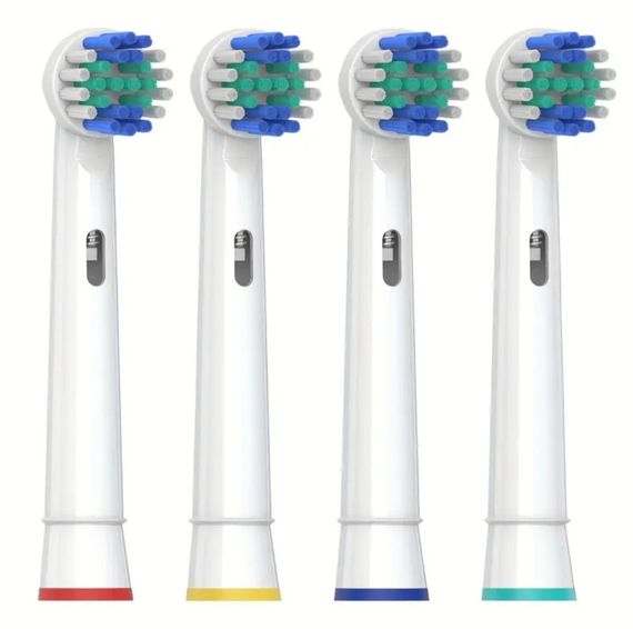 Сменные насадки для электрической зубной щетки Oral-B 4 шт., подходят для Precision Clean, Advance Power и др.