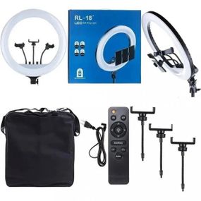 LED лампа кольцевая RL-18 45 см Светодиодная большая лампа Оригинал