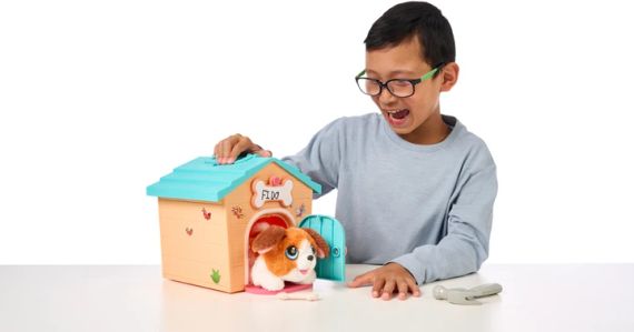 Игрушка Moose Little Live Pets Домик с плюшевой собачкой | Зображення 7