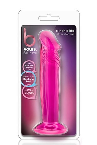 Анальна пробка у вигляді члена B YOURS SWEET N SMALL 6INCH DILDO PINK sexstyle | Зображення 5
