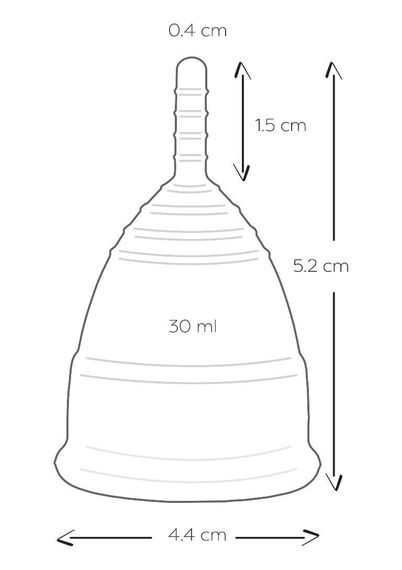 Менструальные чаши Mae B Intimate Health 2 Large Menstrual Cups sexstyle | Зображення 4