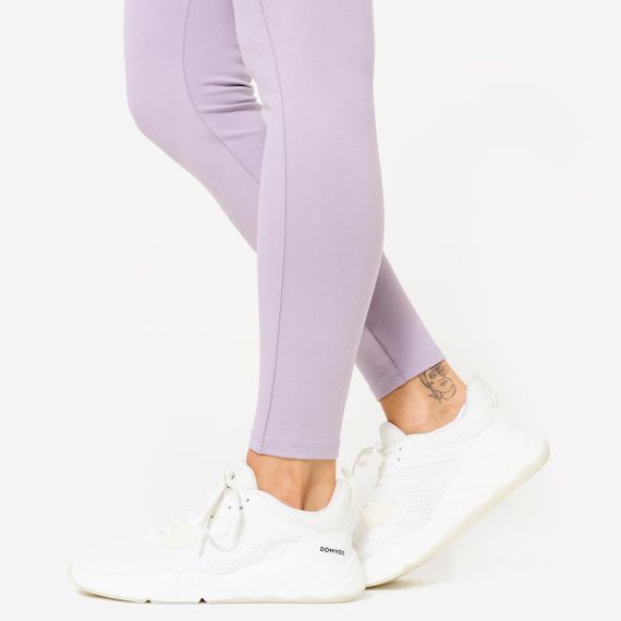 Легінси жіночі для фітнесу з високою талією сіро-фіолетові - S UA42L31 | Зображення 5