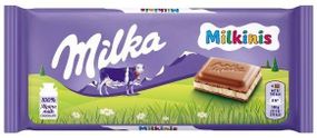 Шоколад молочний з кремовою начинкою Milka Milkinis, 100 г, Швейцарія, Мілкініс