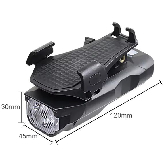 Велоліхтар із сигналом та утримувачем телефону BG-1951/HJ-068 | Зображення 5