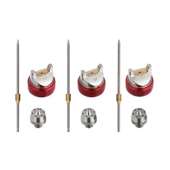 Фарбопульт пневматичний HVLP з трьома форсунками: 1,3 мм, 1,4 мм, 1,7 мм INTERTOOL PT-0153 | Зображення 8