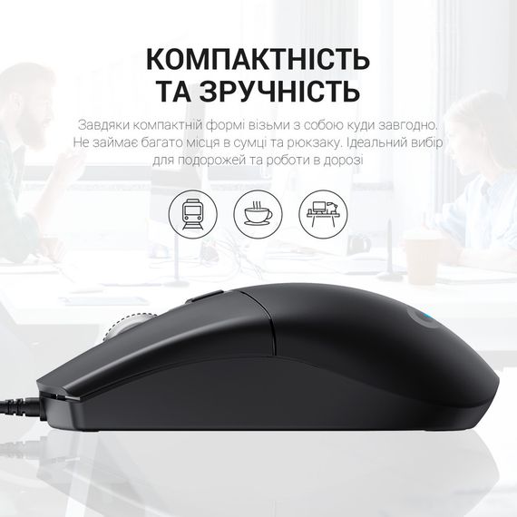 Мишка OfficePro M115 USB Black (M115) | Зображення 6