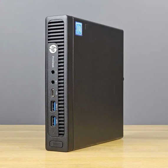 Неттоп HP ProDesk 600 G2 Mini PC USFF / Intel Core i5-6500T (4 ядра по 2.5 - 3.1 GHz) / 8 GB DDR4 / 256 GB SSD M.2 / Intel HD Graphics 530 / DisplayPort  б/в | Зображення 1