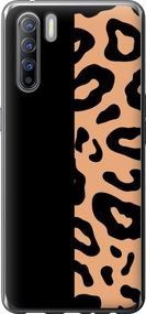 Чехол на Oppo Reno 3 Пятна леопарда "4269u-1901-17620"