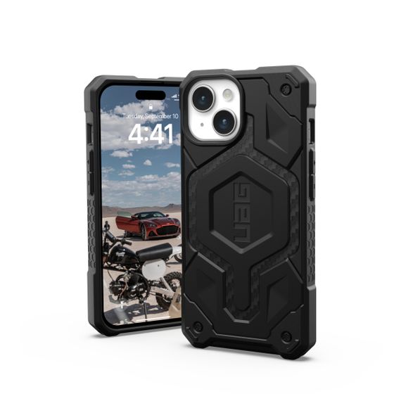Чохол UAG UAG для Apple iPhone 15 Monarch Pro Magsafe, Carbon Fiber (114219114242) | Зображення 1