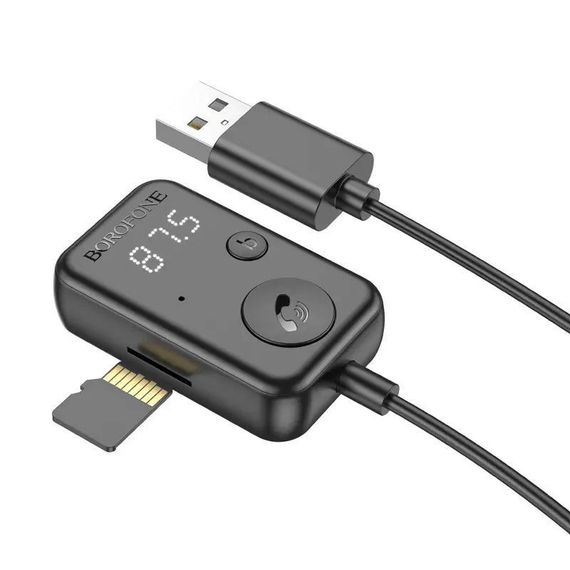 Bluetooth аудио ресивер Borofone BC49 June (USB-A) Black