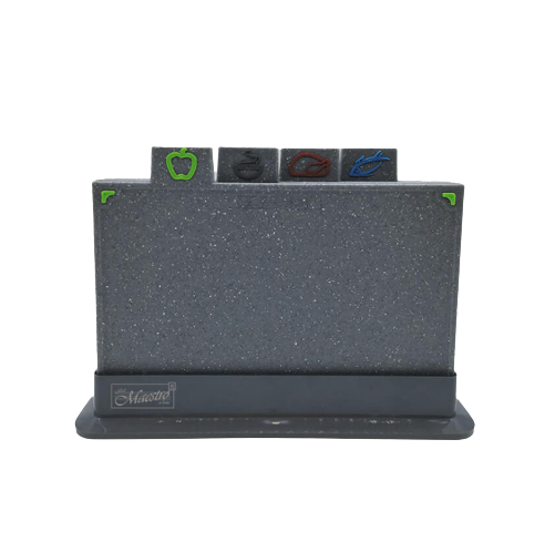 Набір дошок кухонних (4 дошки + підставка) пластик MR-1787G Maestro