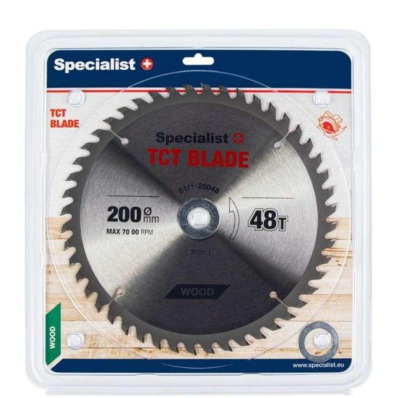 Диск пильный по дереву Specialist+ 200x48Tx30/20/16