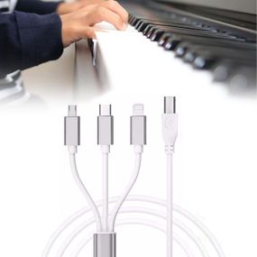 3 в 1 USB C — USB B Midi-кабель, 1 м USB OTG-кабель Type C — USB B, принтерний кабель для iPhone, IOS, Midi-ко