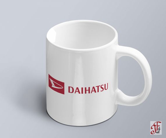 Чашка  з принтом авто логотип Daihatsu  (02010102034)