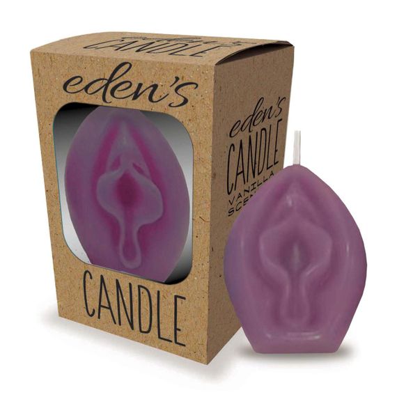 Свічка Eden’s Candle - Vanilla Scented Vagina - Eggplant Sex Aura | Зображення 3