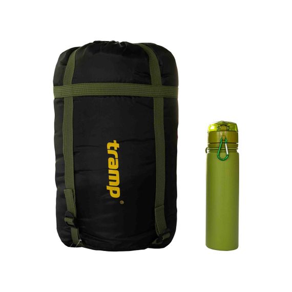 Спальний мішок Tramp Sherwood Regular ковдра лівий dark-olive/grey 220/80, літній спальник туристичний для походу і риболовлі | Зображення 1