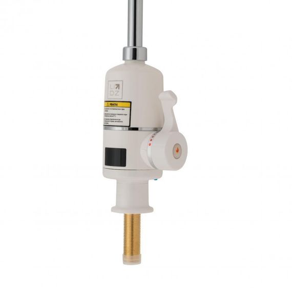 Проточный кран-водонагреватель кухонный для кухни Lidz Warm 056 LDWAR056WCR24984 White / Chrome | Зображення 2