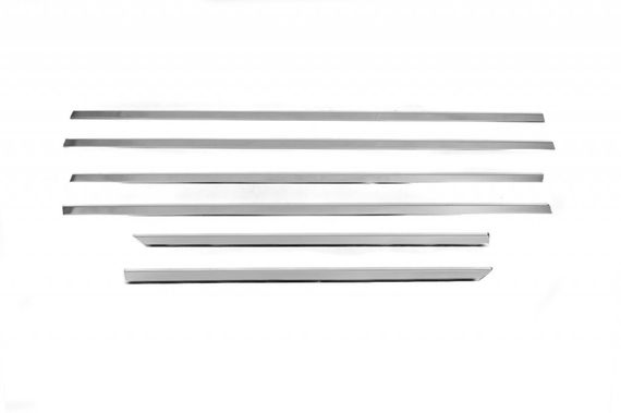 Окантовка стекол (6 шт, нерж.) для Dodge Journey 2008-2024 гг | Зображення 1