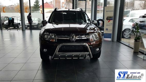 Кенгурятник без надписи WT003 (нерж.) для Dacia Duster 2008-2018 гг | Зображення 2
