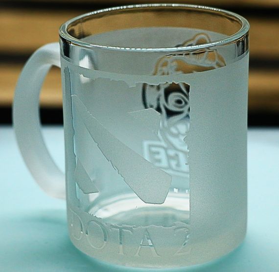 Чашка Dota 2 Дота 2 з гравіюванням Pudge Пудж Скляна кружка 320 мл для геймера | Зображення 2