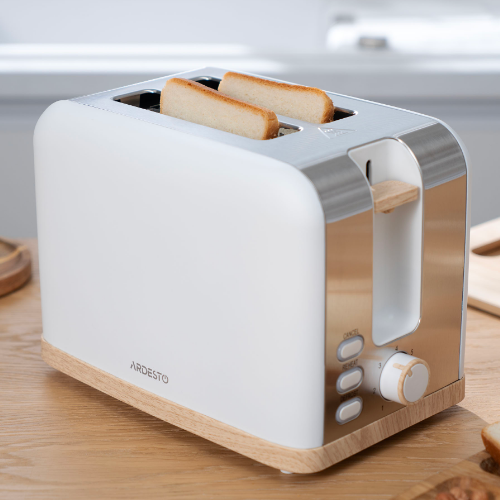 Тостер 800W білий T-F420WWD Ardesto | Зображення 1