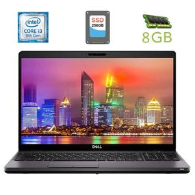 Ноутбук Dell Latitude 5500 / 15.6" (1366x768) TN / Intel Core i3-8145U (2 (4) ядра по 2.1 - 3.9 GHz) / 8 GB DDR4 / 256 GB SSD / Intel UHD Graphics 620 / WebCam б/в