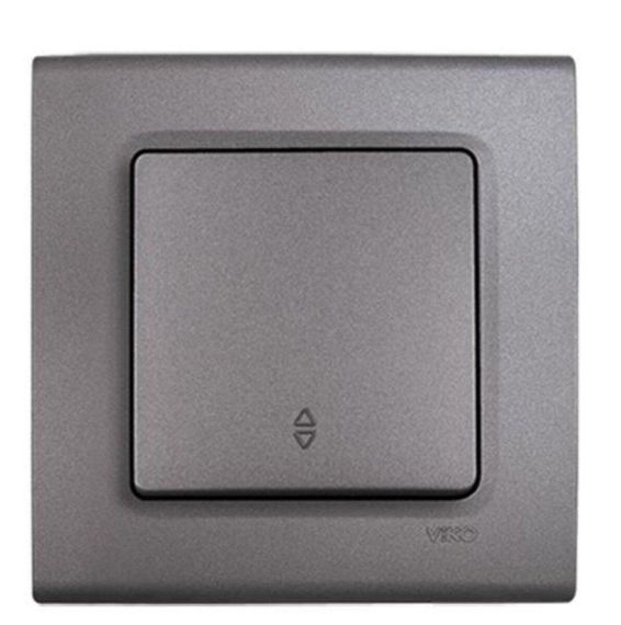 Вимикач одноклавішний прохідний VIKO Linnera, Сірий Граніт (90412004)