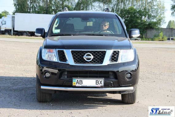 Передній захист ST008-1 (нерж) для Nissan Pathfinder R51 2005-2014рр | Зображення 7