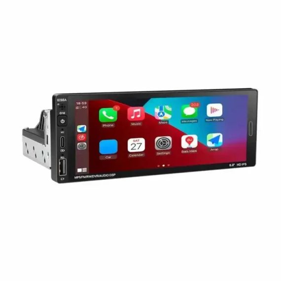 Универсальная магнитола в авто 6288-A 6.9'' Android-13 (4+64GB) With Carplay с пультом 1din | Зображення 2
