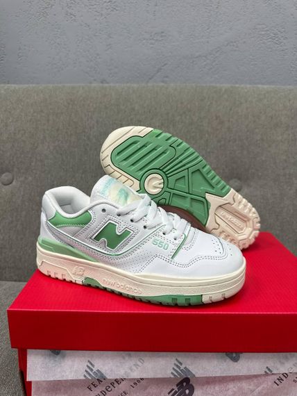 Кросівки жіночі N-ew B-alance 550 White Green New | Зображення 1