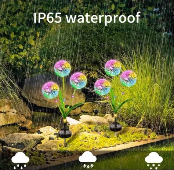 Садовый фонарь на солнечной батарее Одуванчики Dandelion Garden Lights | Зображення 6