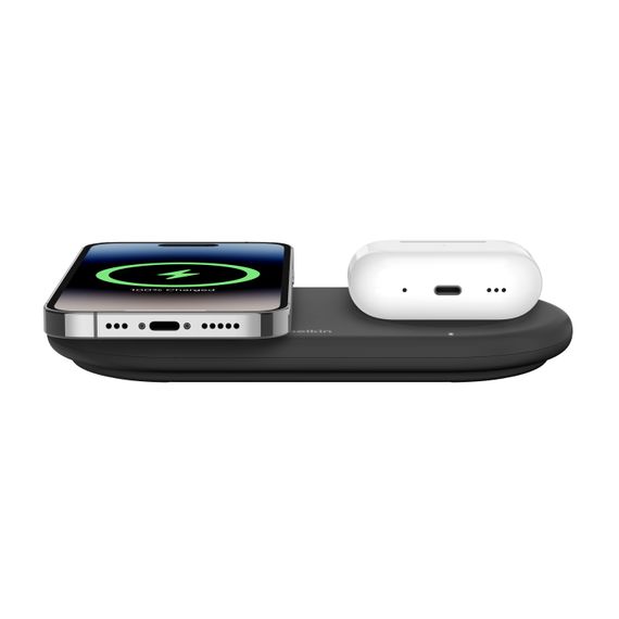 Зарядний пристрій Belkin бездротовий 2в1 15Вт Pad Qi2, чорний (WIZ021VFBK) | Зображення 7