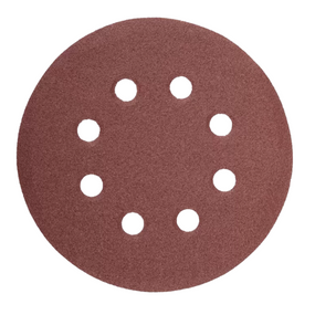 Круг самозачіпний d125мм P60 з отворами GLS5  5 шт/уп NovoAbrasive