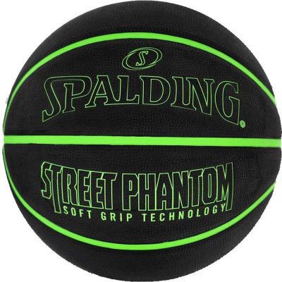Мяч баскетбольный Spalding Street Phantom чорний, зелений Уні 7 84384Z (689344406411)