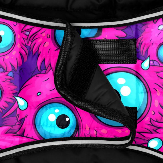 Курточка-накидка для собак WAUDOG Clothes, крихіток "Око монстра", XL, А 47 см, B 68-80 см, C 42-52 см | Зображення 3