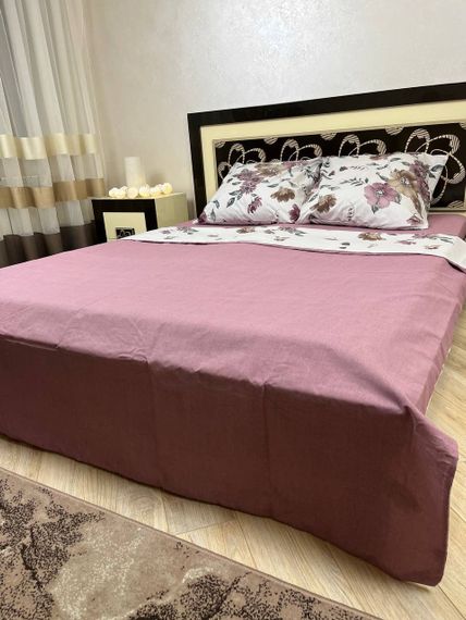 Комплект постельного белья Soft двуспальный 180х220 см цветы Гибискус | Зображення 1