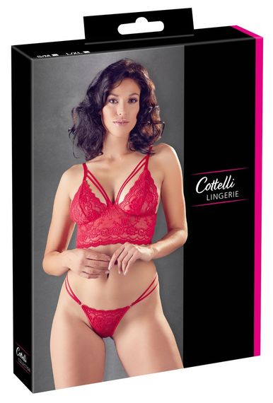 Еротичний набір Bra and String red L/XL Sex Aura