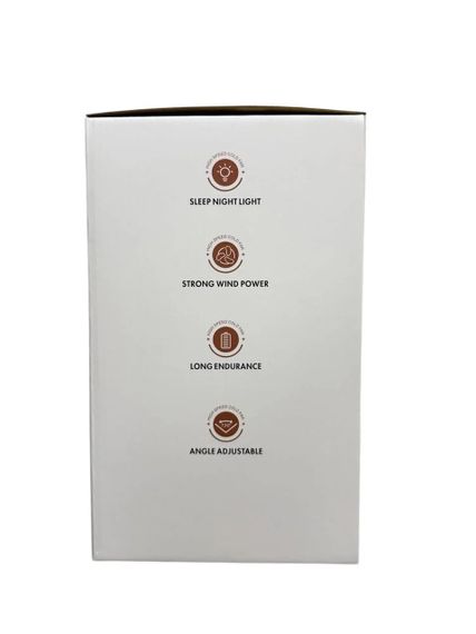 Портативный вентилятор SkeBerg JX-80 с LED-подсветкой • Настольный мини-вентилятор 5W для дома, офиса, поездок и отдыха | Зображення 4