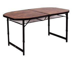 Стіл Bo-Camp Woodbine Oval 150x80 cm Black/Wood look (1404230) (DAS301532)