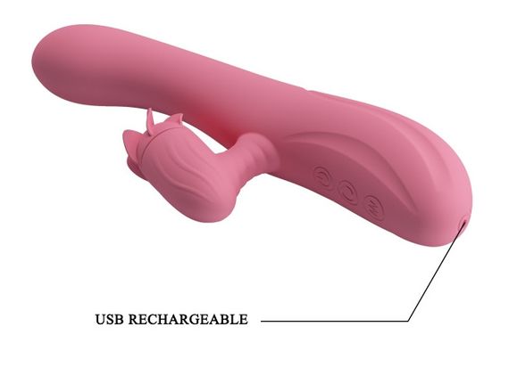 Вибратор с вращающимся стимулятором клитора Pretty Love - GINA 4 rotation 7 vibration, BW-067003-1 Sex Aura | Зображення 9