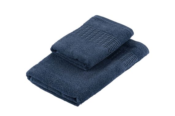 Набір рушників махрових Ardesto Lotus, 50х90см, 70х140см, 2шт, 100% бавовна, синій (ART2357NA) | Зображення 3