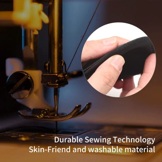 Маска для сна Lonfrote 3D с глубоким формованием, легкая и удобная маска для глаз, супермягкий материал (черны | Зображення 5