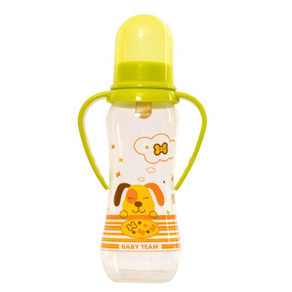 Бутылочка для кормления с латексной соской 1311 салатова 250 мл