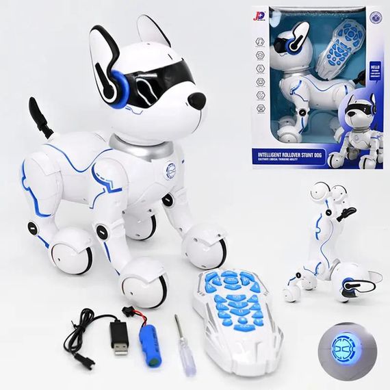 Трюковий робот-собака на пульті управління з дистанційним керуванням, USB, DWI Robot (47757-9060_706) | Зображення 2