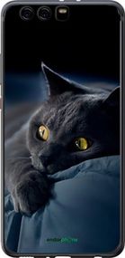 Чохол на Huawei P10 Plus Димчастий кіт "825t-963-2448"