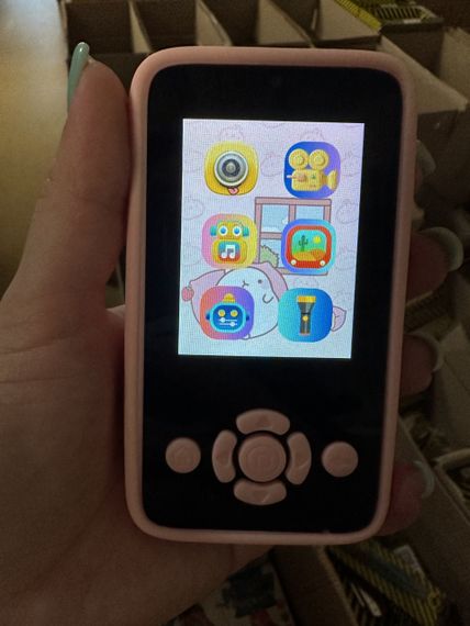 Смартфон дитячий  "KidPhone Dino" з камерою та іграми (синій/зелений) в коробці р.14*9*4см | Зображення 3