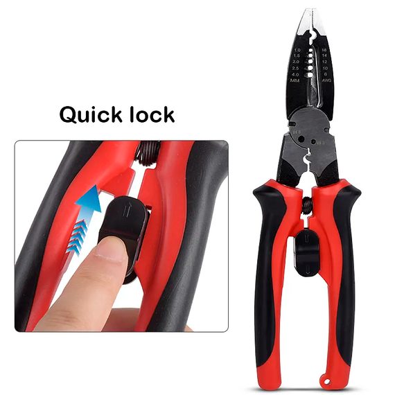 Інструмент для зачистки кабелю JCD Wire Stripper мультифункціональний Червоний (sv2704) | Зображення 2