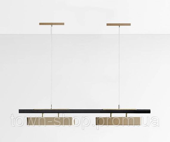 Люстра потолочная LED NO6/1000-k Черный 15-180х8х100 см. | Зображення 1
